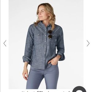 Stio snap denim shirt